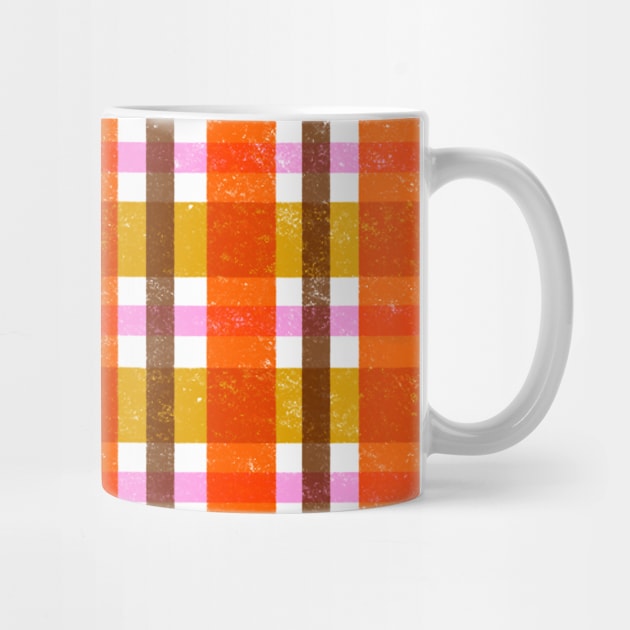 Autumn Fall Plaid Pattern by HappyZoDesigns